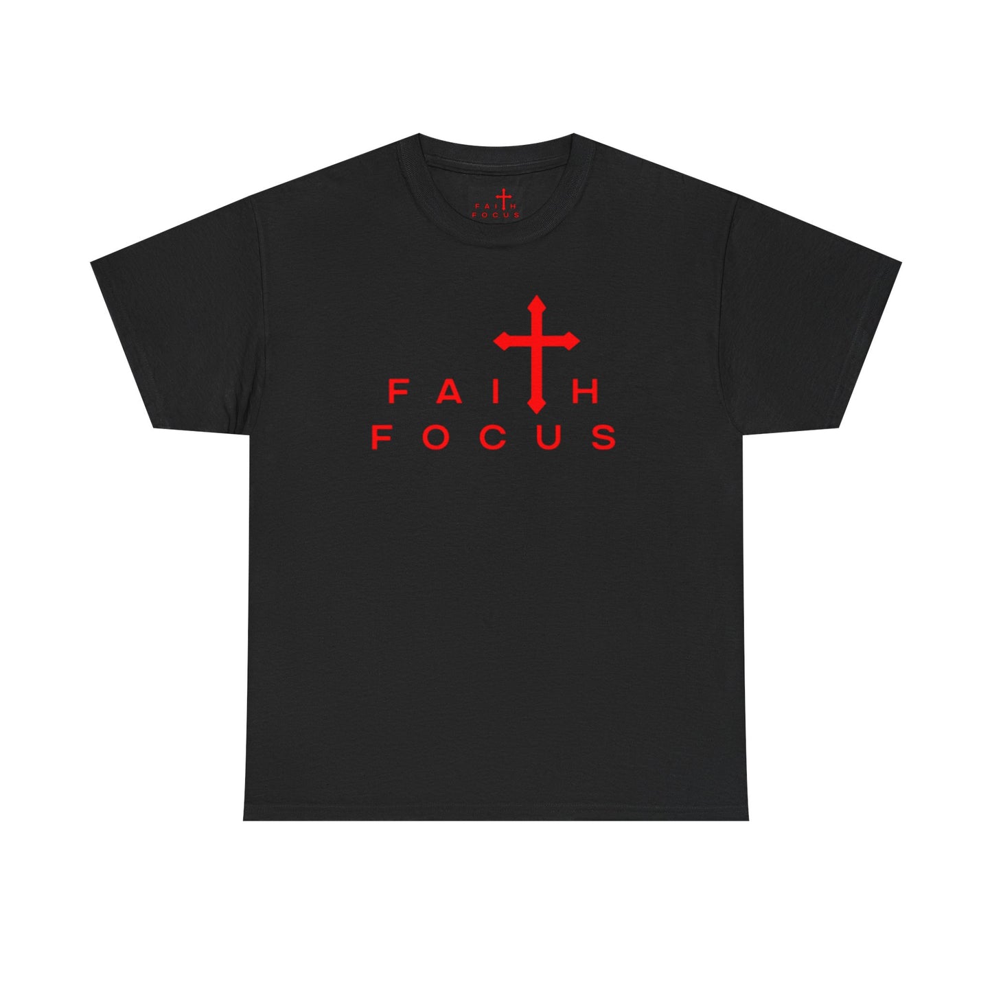 Black and Red Faith focus Graphic Tee