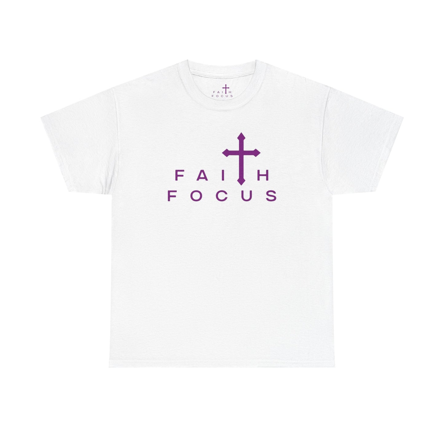White and Purple Faith Focus Graphic Tee