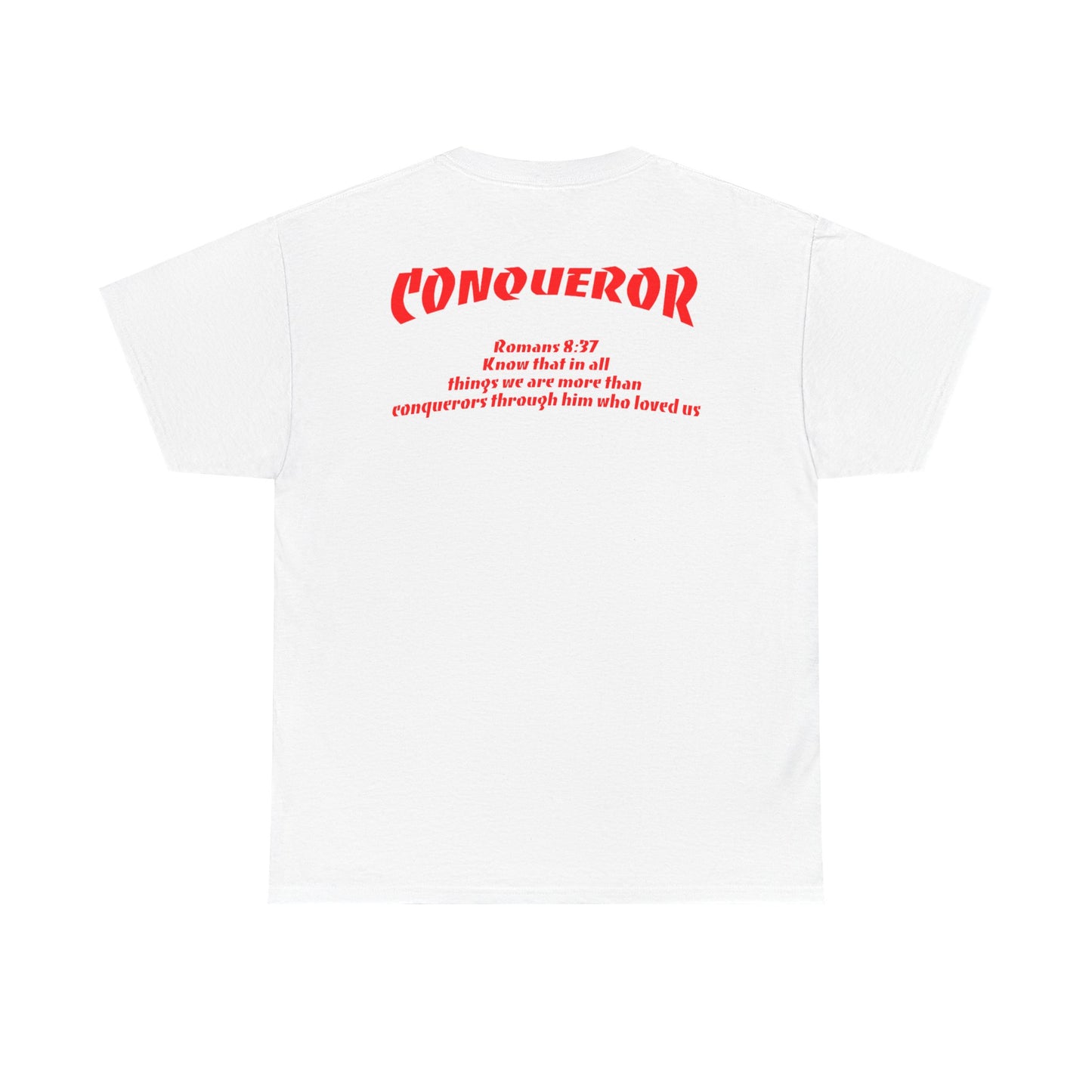 WHITE and RED Faith Focus Unisex Tee