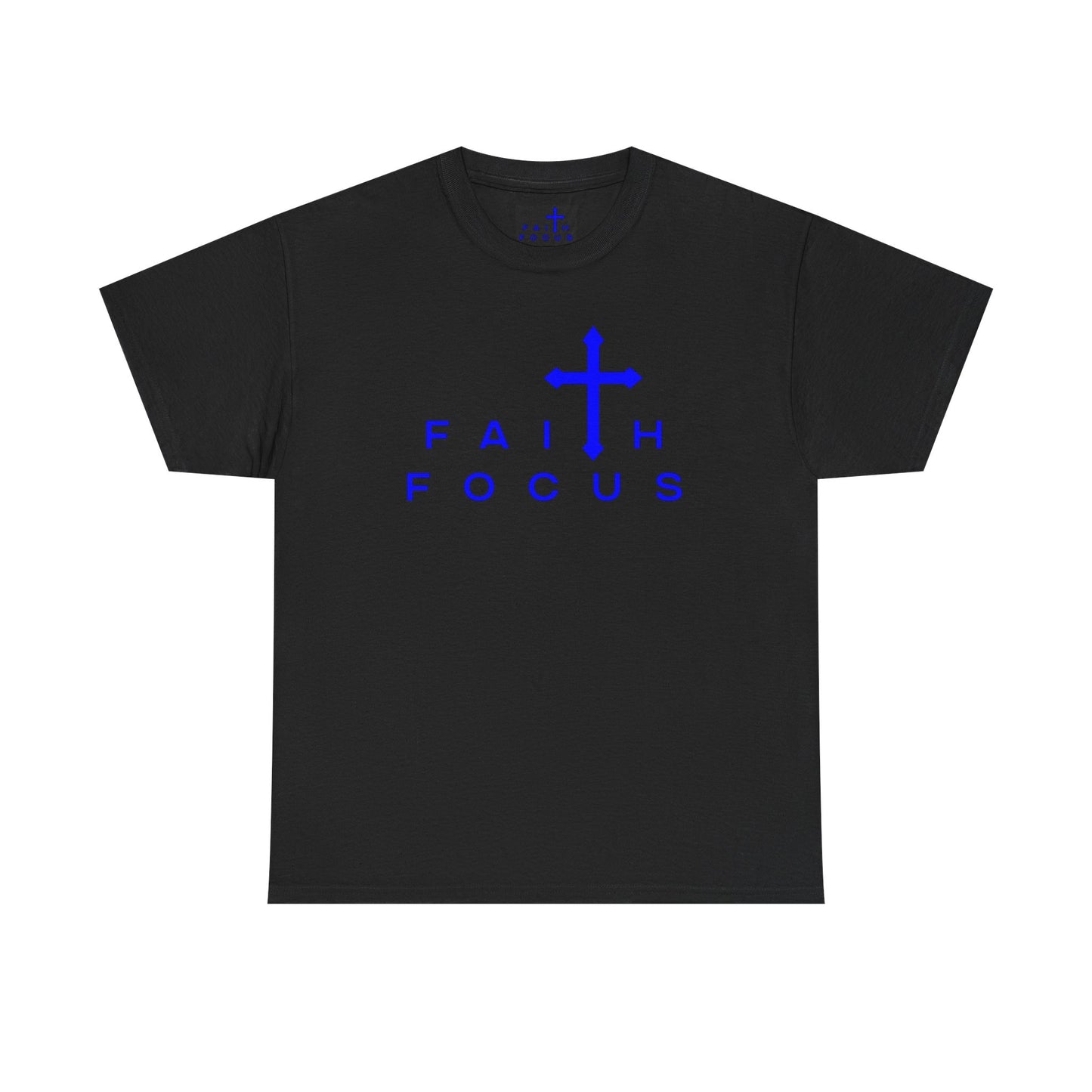 Black and Blue Faith Focus Graphic Tee
