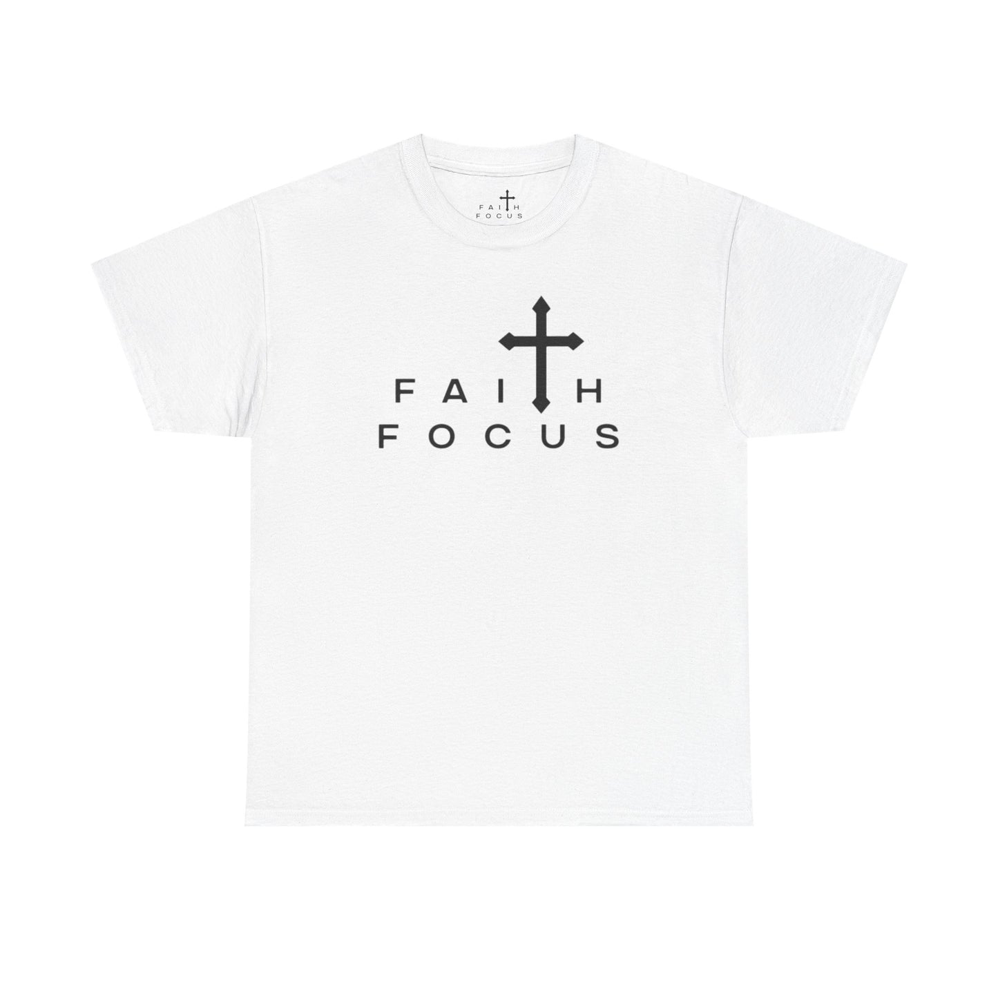 White and Black Faith Focus Graphic Tee