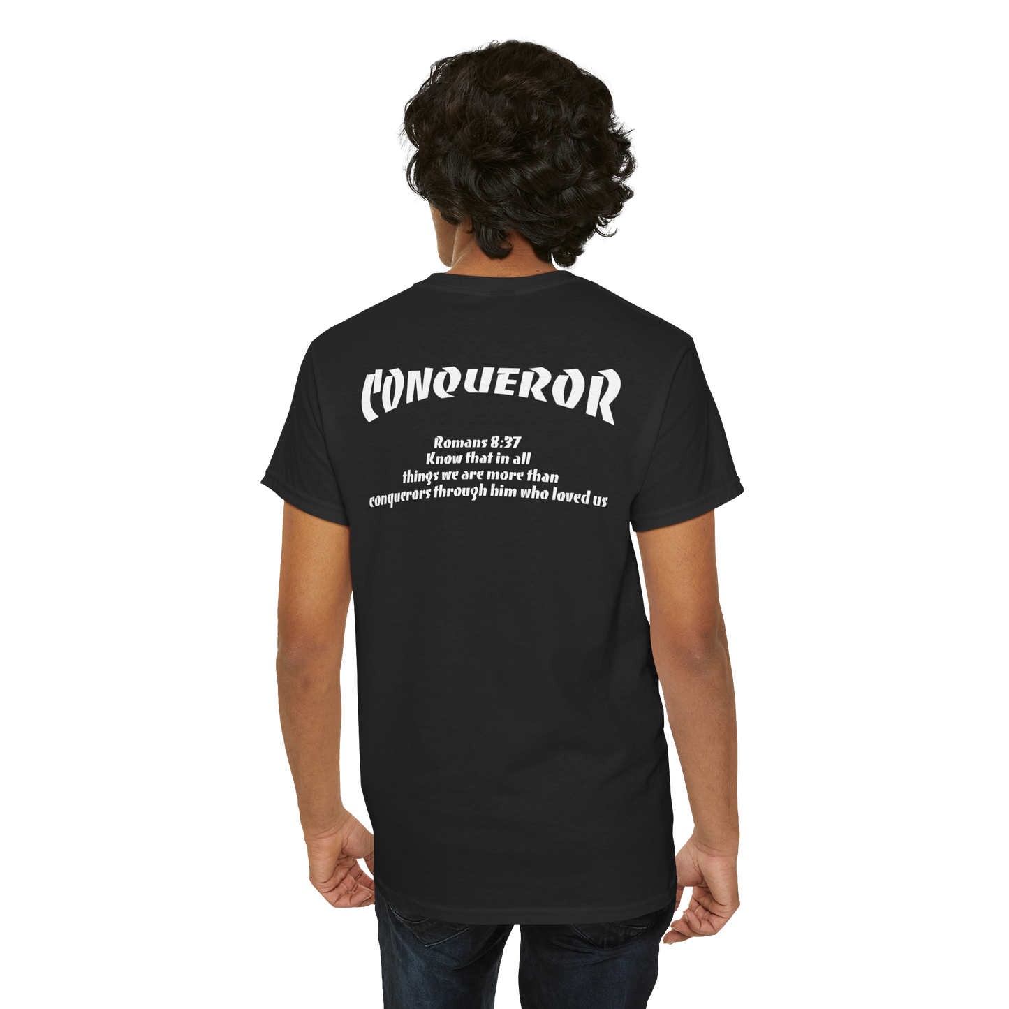 BLACK and WHITE Faith Focus Unisex Tee