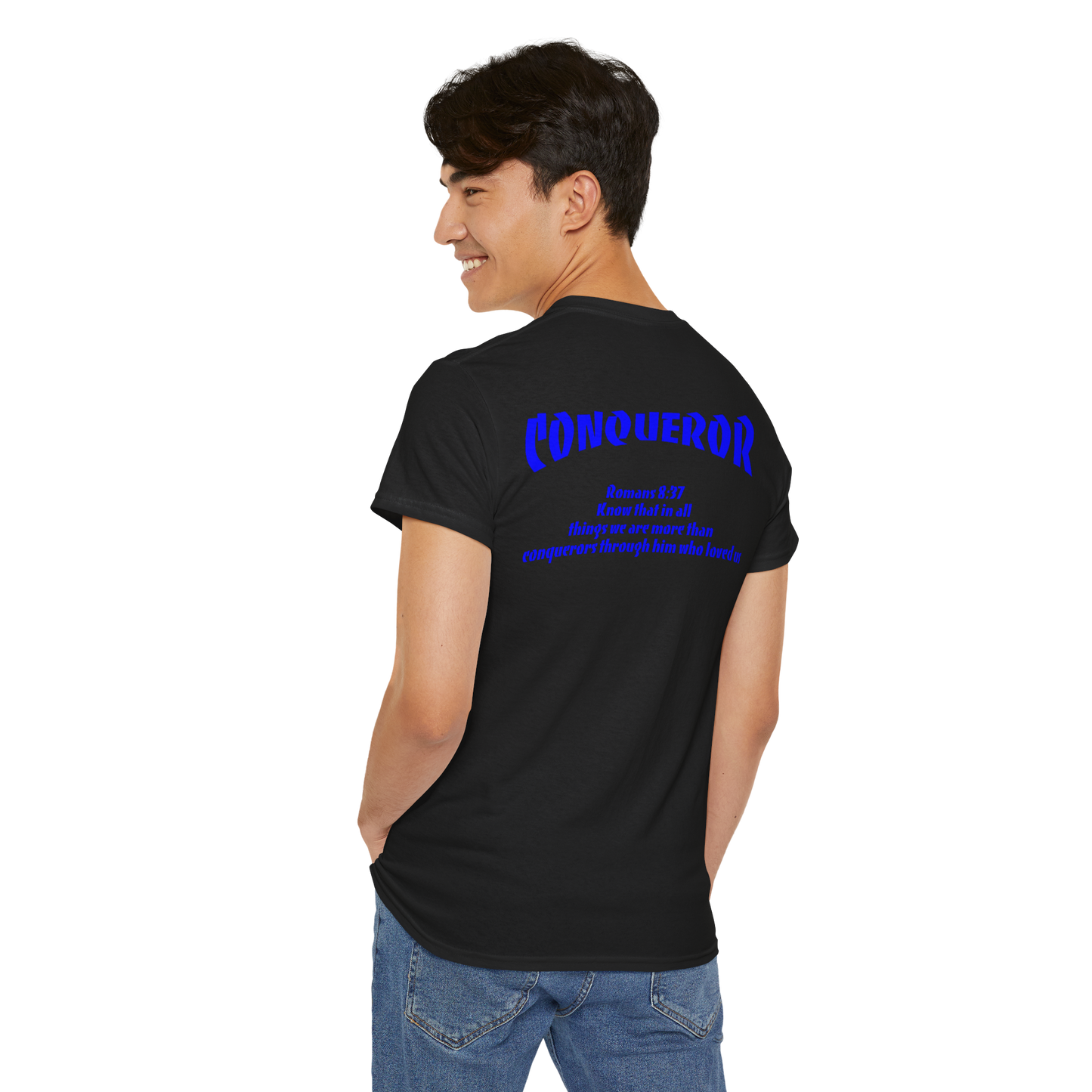 BLACK and BLUE Faith Focus Unisex Tee